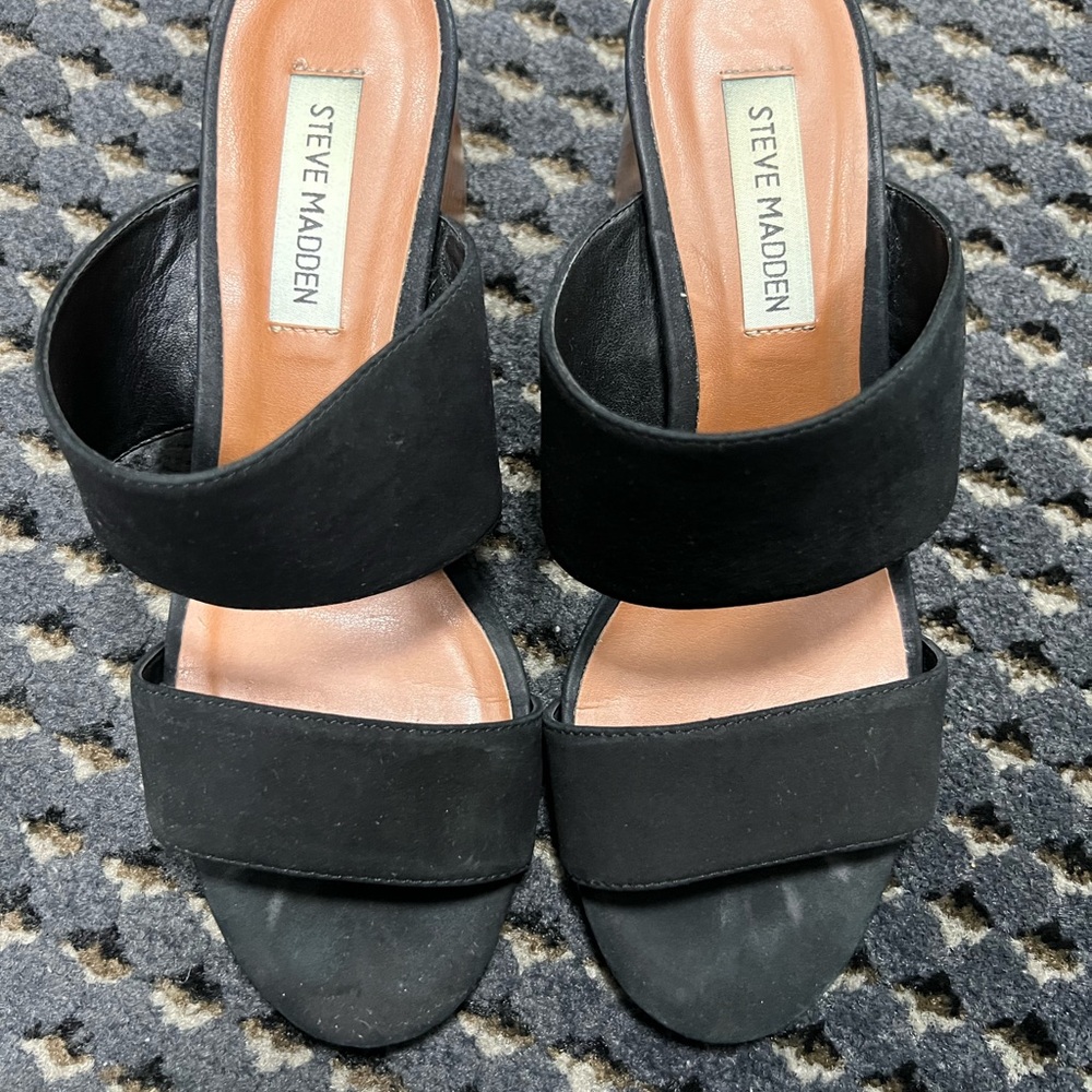 Steve Madden Black Mules for Women